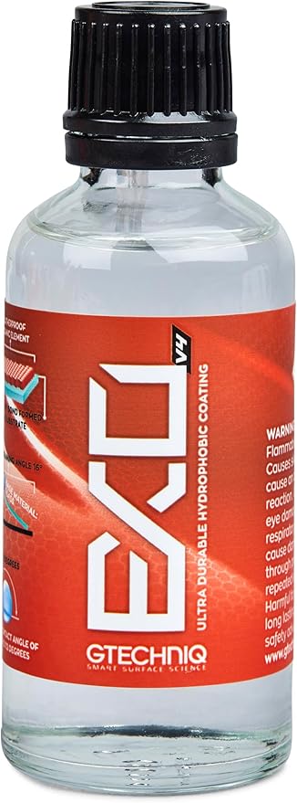 Gtechniq EXO Crystal Hydrophobic 1 fl oz | Extreme Gloss and Hydrophobic Finish, Protects Against Contaminants, Long-Lasting Car Paint Coating