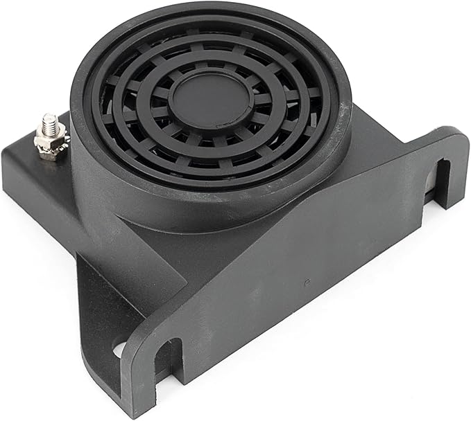 LINGYAO Backup Alarm for Trucks 12V-48V DC 107dB, Heavy-Duty Reverse Warning Beeper with Stainless Bracket, IP67 Waterproof OSHA Compliant for Commercial Vehicles Semi Truck, Forklift, RV, Van