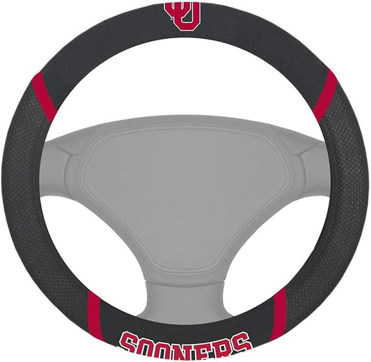 FANMATS NCAA Unisex-Adult Embroidered Steering Wheel Cover
