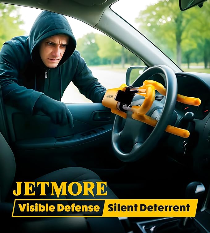 Steering Wheel Lock Anti Theft Car Device with Adjustable Design Car Lock in Compatibility Car Wheel Lock with Reinforced Steel Car Anti Theft Device with Tamper-Proof Bolts