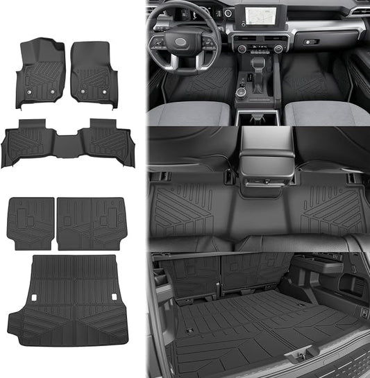 Cargo Liners for 2025 2026 Toyota 4Runner 5 Seats Gas, Rear Trunk Mat Seat Back Cover with Floor Liners All Weather Cargo Mats Protector Accessories(Not for Hybrid EV&i-Force MAX)