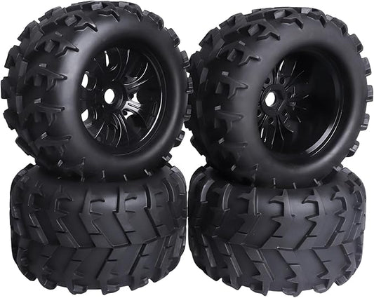 HobbyPark 3.2 17mm Hex RC Monster Truck Wheels and Tires Set for 1/8 Scale Arrma Kraton 6s Notorious Traxxas Maxx Tmaxx E-Revo 2.0 3.3 HPI Savage
