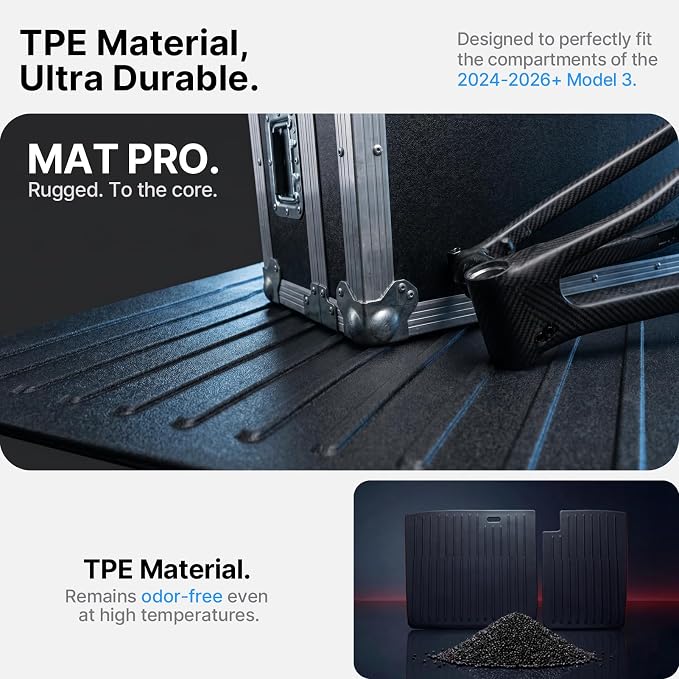 Rear Seat Back Cover Tesla Model 3 Highland 2024/2025/2026, All Weather TPE Seatback Cargo Liner Pad Back Protector Interior Premium Accessories