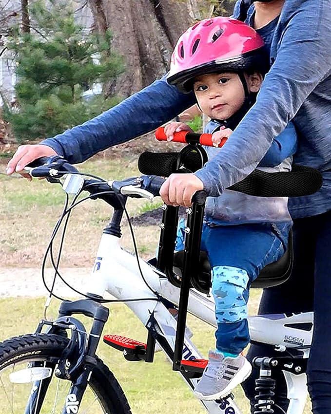 Kid's Bike seat Front Child Carrier Bike Chair for Bicycle Kids seat for Children 2~4 Years,Weight 55 lbs