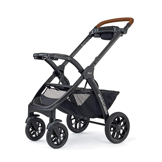 Chicco Bravo Primo 3-in-1 Trio Travel System, Bravo Primo Quick-Fold Stroller with KeyFit 35 Zip Infant Car Seat and Base, Springhill/Black