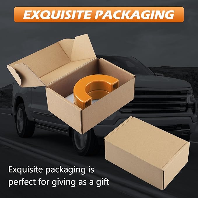 Tow Hook Covers Fit for Chevy Silverado 1500 2007-2026/GMC Sierra 1500 2007-2018, Customized Car Tow Hooks Compatible with Chevrolet Silverado 1500 Accessories 2007-2026 (Orange)