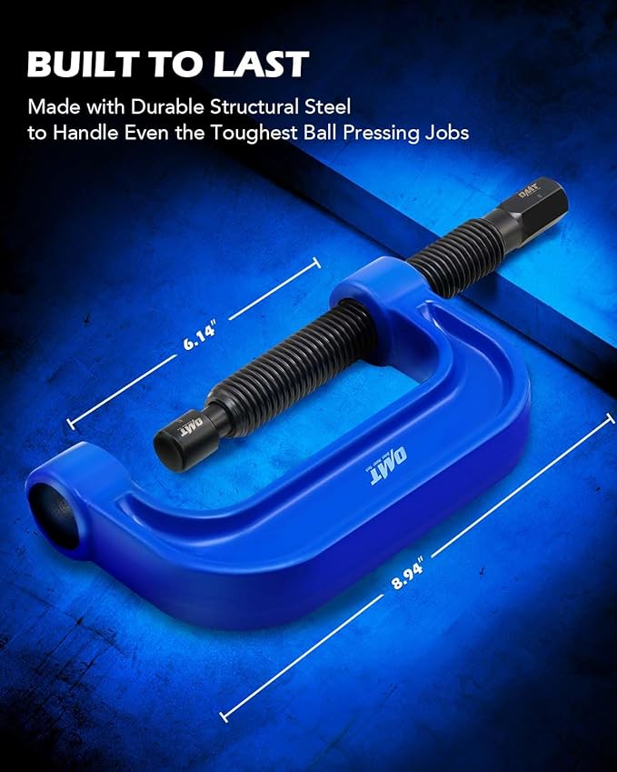 Orion Motor Tech Ball Joint Press Kit, Heavy Duty Ball Joint Removal Tool Kit with 4x4 Adapters, for Most 2WD and 4WD Cars and Light Trucks
