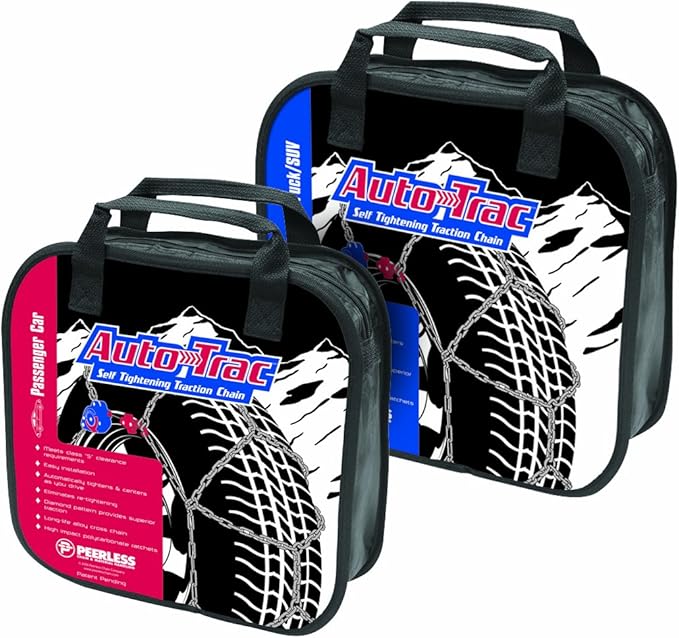 SCC 0232805 Auto-Trac Light Truck/SUV Tire Traction Chain - Set of 2
