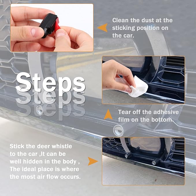 SINGARO 8 Pack Deer Whistle Warning for Horn Unit, Suitable for Cars, Trucks, Motorcycles