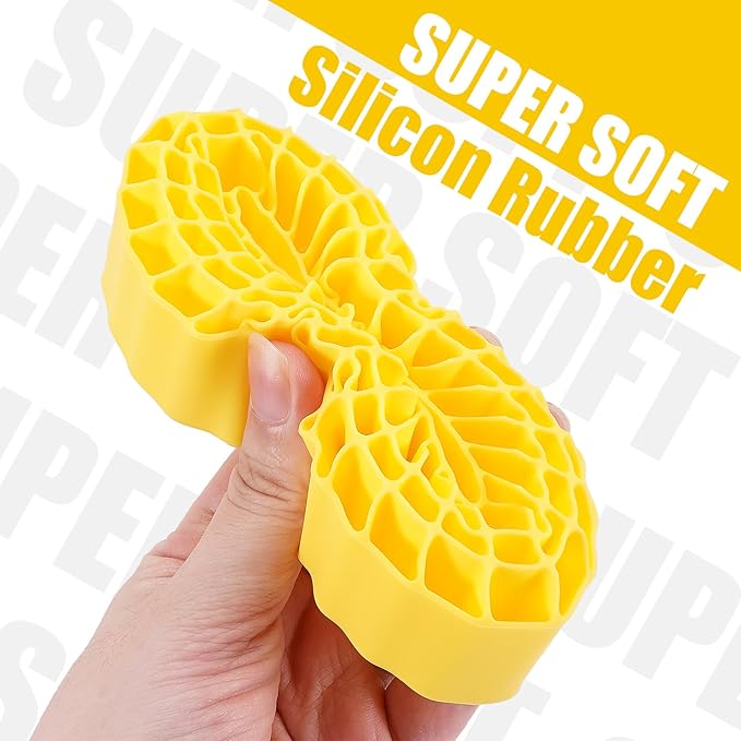 INJORA Silicone Rubber Insert for 118-122mm 4.75" OD 1.9" Wheel Tires(Large Yellow)