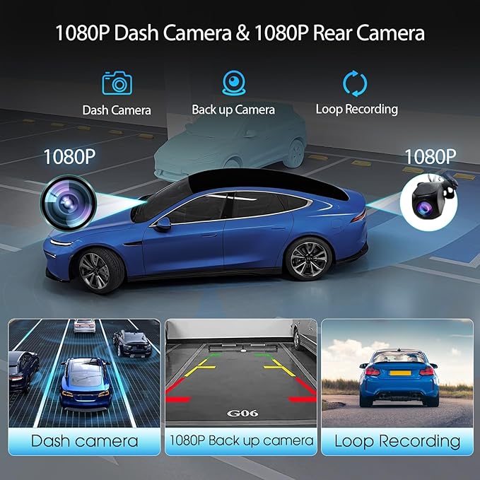 Haudio Wireless Carplay Screen for Car, 10.26" Portable Car Radio with Apple CarPlay & Android Auto, Backup Camera/Mirror Link/GPS/BT/Voice Control/AUX/FM Satellite Radio for All Vehicles