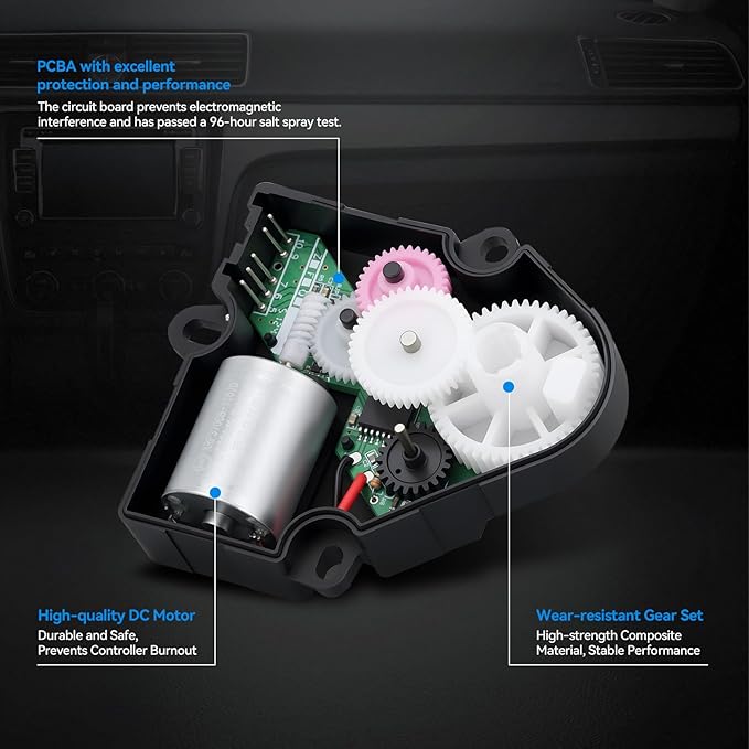 AITKEN HVAC Air Inlet Blend Air Door Actuator Compatible with Chevrolet/GMC's Suburban/Tahoe/Yukon series, Commercial vehicles: International/Kenworth/Peterbilt Replaces 5012750AA 16124922