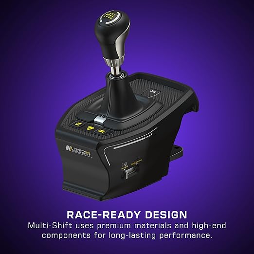 Turtle Beach VelocityOne Multi-Shift Sim Racing Shifter & Handbrake for Windows PC, Xbox Series X|S & Xbox One – 7-Gear + R H-Gate & Sequential Shifter, Handbrake, Hall-Effect Magnetic Sensors – Black