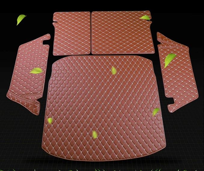 Worht-Mats Custom Car Floor Mats with Personalized Text & Image, Unique Leather All-Weather Fit 99% Vehicles, DIY Photo Name Gift for Sedan SUV Truck- Black/Gold