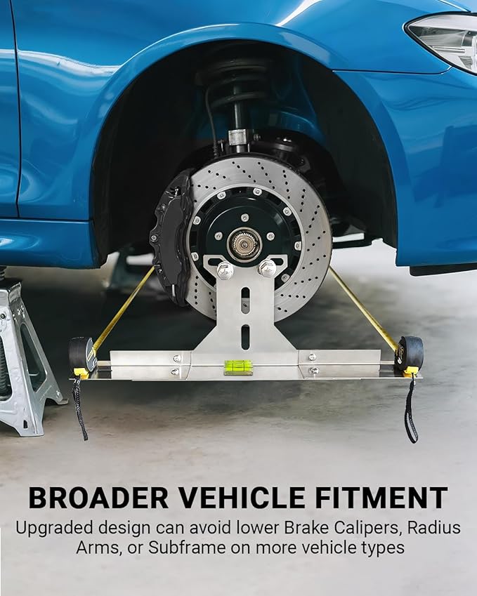 Wheel Alignment Tool for DIY Toe Adjustment, Stainless Steel Toe Alignment Plates Allow Quickly Operation, Easy Way to Check Toe in/Out, Fits Most Cars & Trucks(Patent Design)