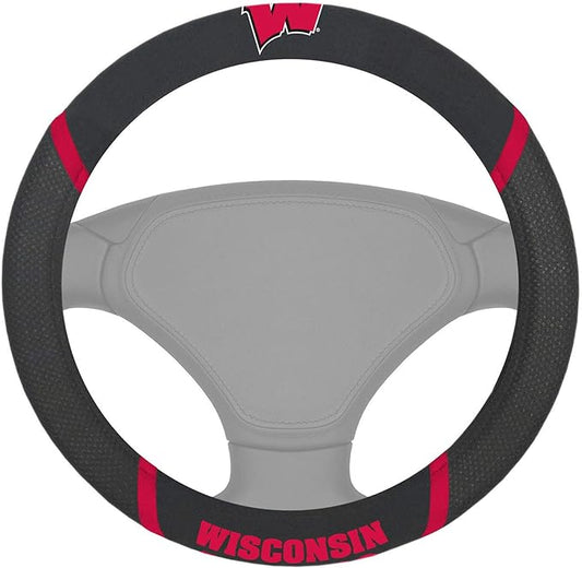 FANMATS NCAA Unisex-Adult Embroidered Steering Wheel Cover