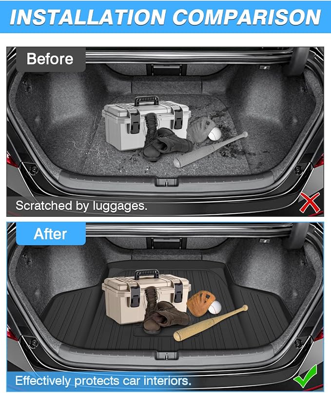 Powerty Cargo Mat Compatible with Mazda CX-50 2023 2024 2025 2026 Cargo Liner Rear Trunk Mat Cargo Tray All Weather TPO 3D Trunk Floor Mat Waterproof Protector CX50 Accessories
