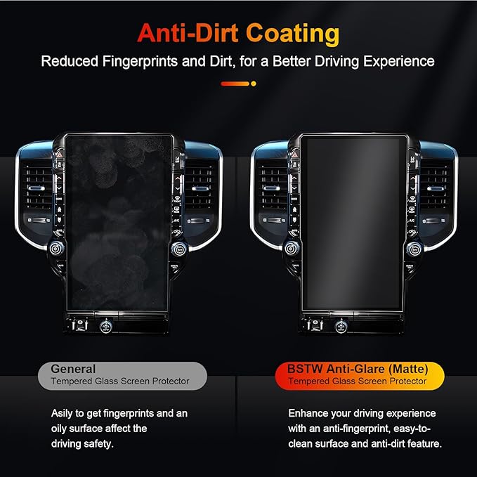 2025 Ram 1500 Tungsten Screen Protector for 2025 2026 Dodge Ram 1500 Tungsten Uconnect 5 Nav 14.4-In Display for Ram Truck Accessories 9H Anti Glare Tempered Glass Film (2025 Ram 14.4-In Matte)