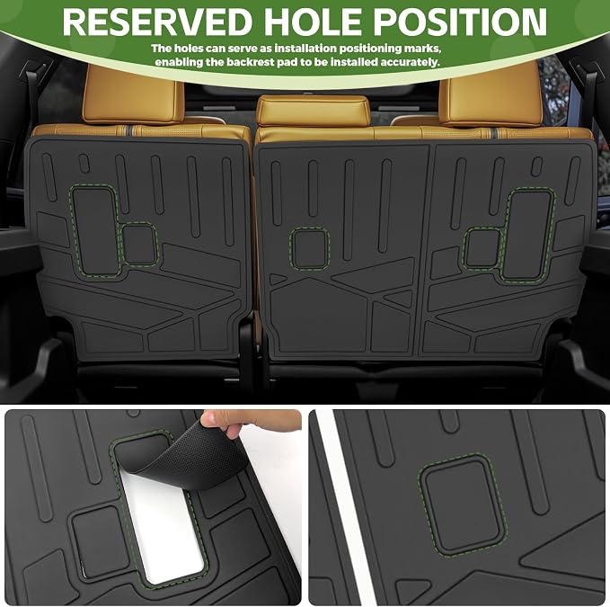 Cargo Liners for 2025 2026 Toyota 4Runner 7 Seats Gas, Trunk Mat 2nd & 3rd Row Seat Back Cover with Floor Liners All Weather Cargo Mats Protector Accessories(Not for Hybrid EV&i-Force MAX)