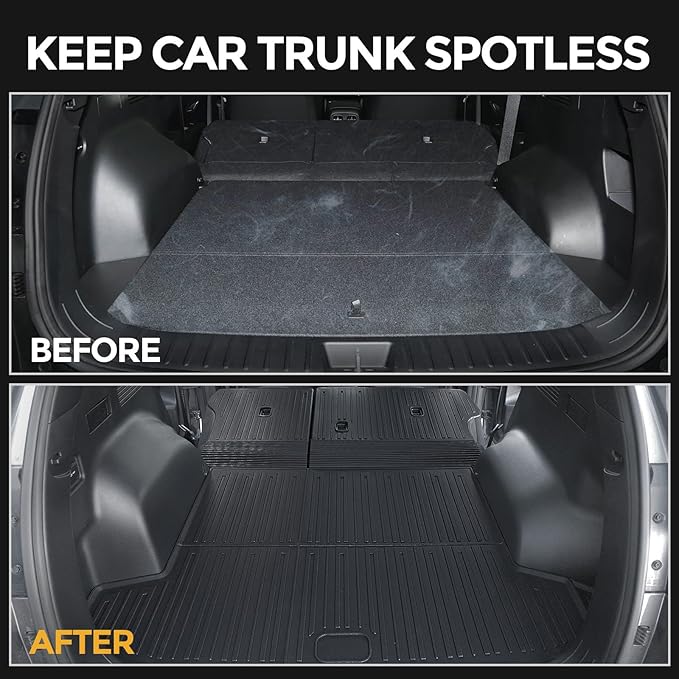 Cargo Mat for 2022-2026 Hyundai Tucson Gas, Full Coverage All Weather Trunk Cargo Liner with Backrest Protectors for Tucson Accessories