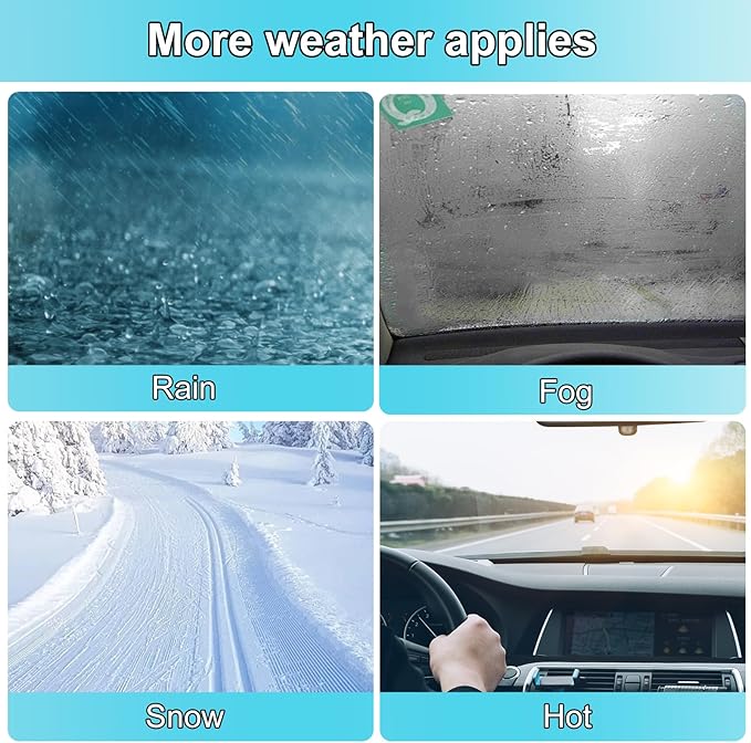Car Heater, Portable Car Heater 12V 150W Plug-in Cigarette Lighter Car Heaters, 2 in 1 Heating & Cooling, Car Windshield Defroster Demister with Brackets, Fast Heating Defogger