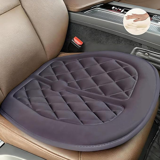 Big Ant Car Seat Cushion, Comfort Memory Foam Driver Seat Cushion Improve Driving View, Sciatica and Lower Back Pain Relief, Seat Cushions for Car Seat Driver, Home Office Chair, Wheelchair - Gray