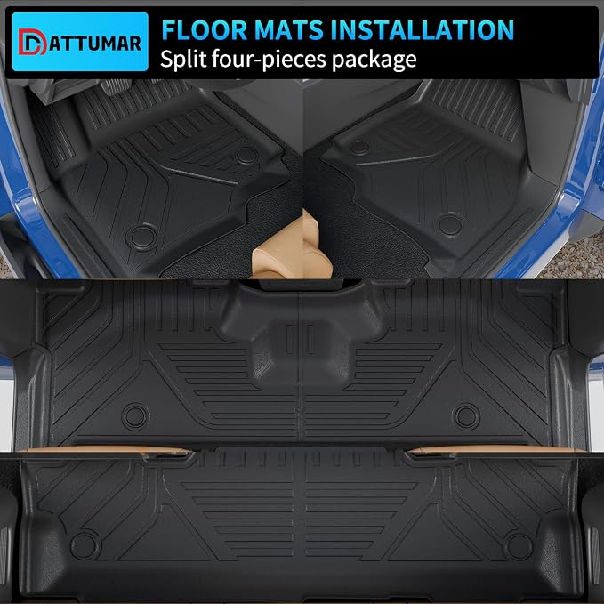 Floor Mats Compatible with 2025 2026 Ford Expedition 7-Seater Captain Chairs (NOT for Max) Trunk Mat Cargo Mat Cargo Liner Expedition Accessories (Floor Mats+Trunk Mat+Backrest Mats)