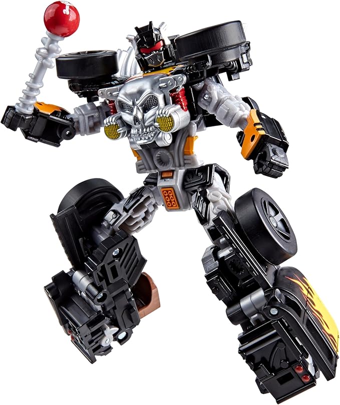 Transformers Collaborative Hot Wheels x Bone Shaker, Deluxe Class 5-Inch Robot Action Figure Converts to Car, Car Toys for Ages 8+