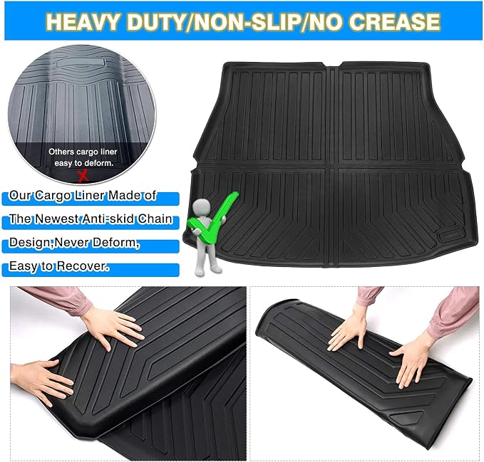KUST Trunk Cargo Mat for Toyota Venza 2021-2025, All Weather Rear Cargo Liner for Toyota Venza Accessories