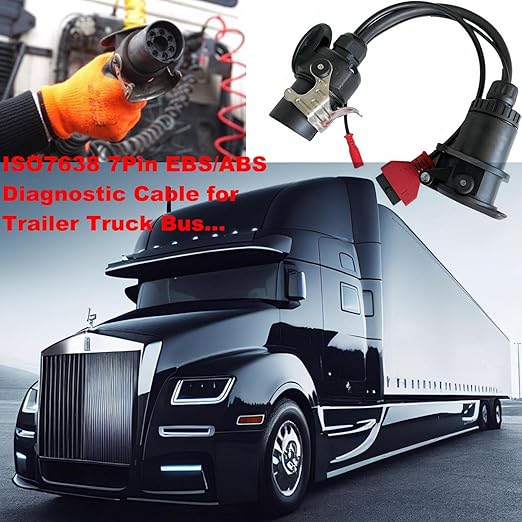 ABS EBS ISO7638 Road Commercial Vehicles Diagnostic Connectors-Electrical Connections Between Tractor&Trailer and Towing Vehicles,OBD Port to OBD2 Diagnostic Scanners.