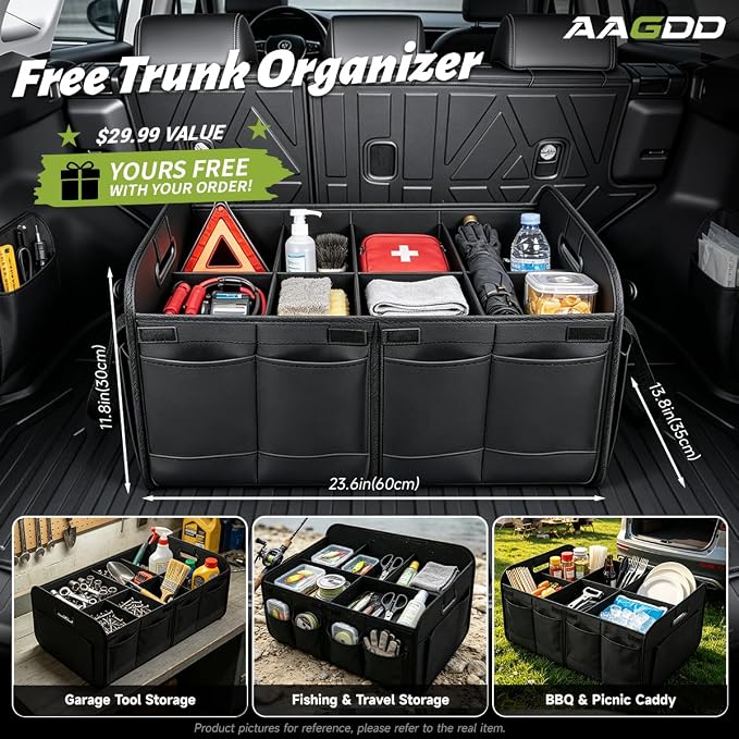 Cargo Trunk Mat with Backrest Mats for Hyundai Tucson 2022-2026,All Weather Protection TPE Heavy Duty Cargo Liner Tucson Accessories,Not for PHEV (Plug-in Hybrid Models) & Tucson N Line