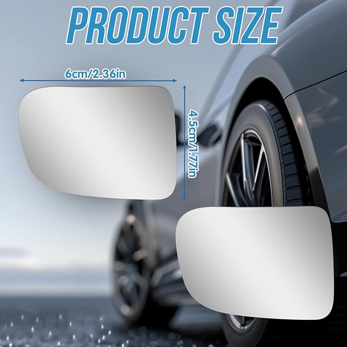 2Pcs Cars BlindSpot Mirrors, Removable Adjustabe Angle Round Wide Angle Convex RearView Mirror, Car Accessories Universal HD Glass for Suvs Auto RVs Motorcycles