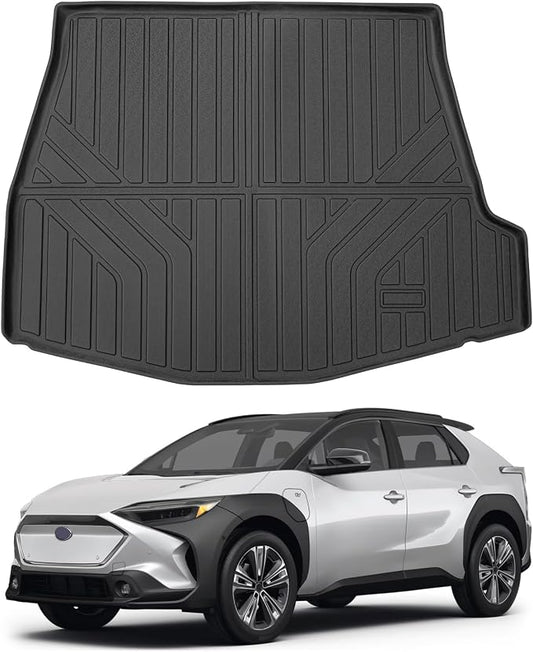 Powerty Cargo Mat Compatible for Toyota bZ4X & Subaru Solterra 2023 2024 2025 2026 Accessories All Weather Cargo Liner TPE Rear Trunk Mat