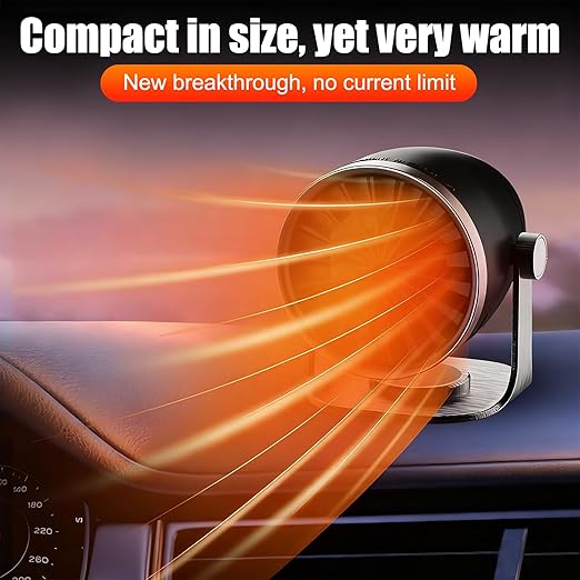 OBEST Portable Heater, 12V Car Heater with Heating & Cooling 2 in 1 Car Defroster, 360° Rotary Portable Heaters for Car, Unrestricted Current Car Warmer for Auto Truck SUV Vehicle