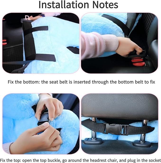 FHSGGP Travel Pillow Car Pillow Kid Car Sleeping The Sleeping Aid for Adults and Kids on Road Trips Kids Travel Pillow Emerald Green