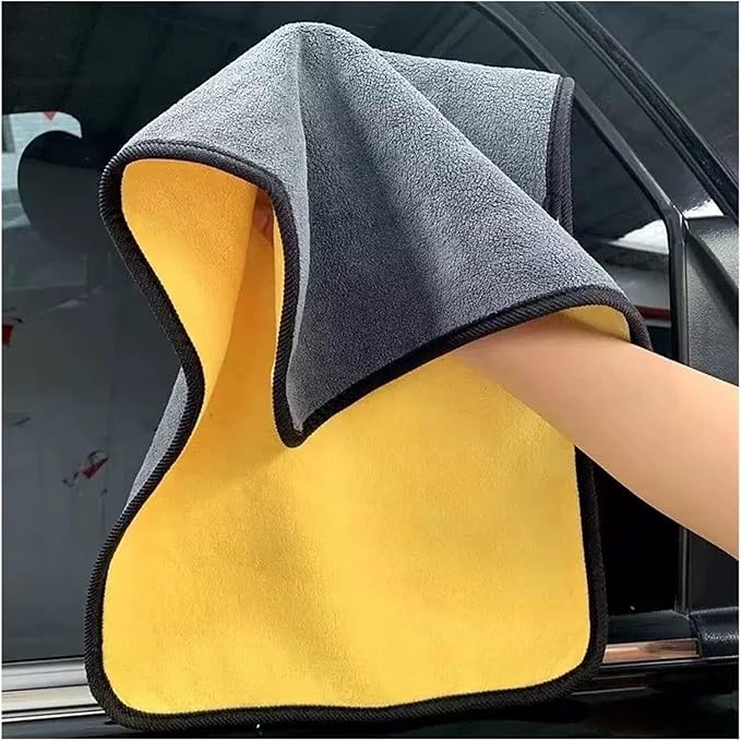 3/5/10Pcs Car Wash Microfiber Towel Set - 30 * 30CM & 30 * 60CM Absorbent Drying & Cleaning Cloth fit for Detailing, Kitchen, Glass and Household Use(5pcs 30-60cm)