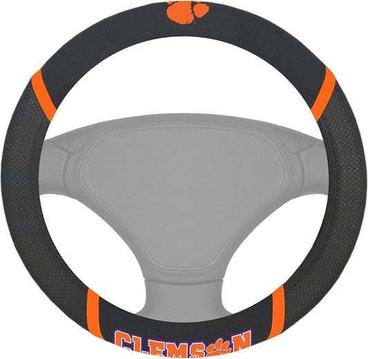 FANMATS NCAA Unisex-Adult Embroidered Steering Wheel Cover