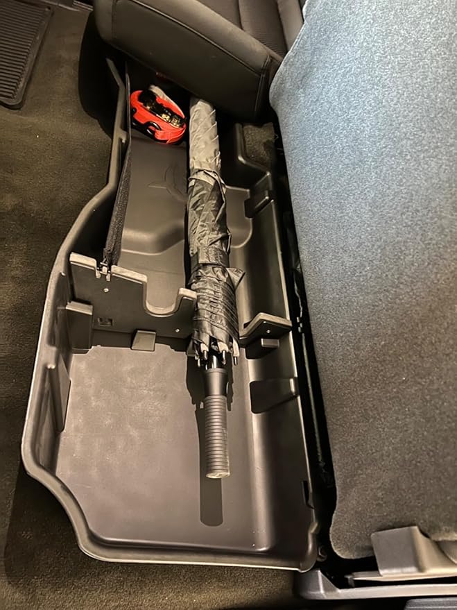 WHALEMOTOR Underseat Storage Compatible with 2014-2018 Chevy Silverado/GMC Sierra Crew Cab 1500(Inclu.2019 Ld/Lt)& 2015-2019 2500 3500 HD, Upgraded Rear Under Seat Organizer Cargo Box