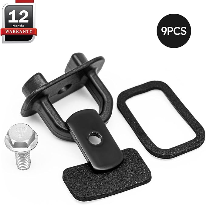 X4XZ DZ97903 Truck Bed Side Wall Tie Down Anchors, Bed Cargo Hooks for 2007-2024 Chevy Silverado 1500 2500 3500 Chevy Colorado IGMC Sierra 1500 2500 3500 I GMC Canyon 9PCS