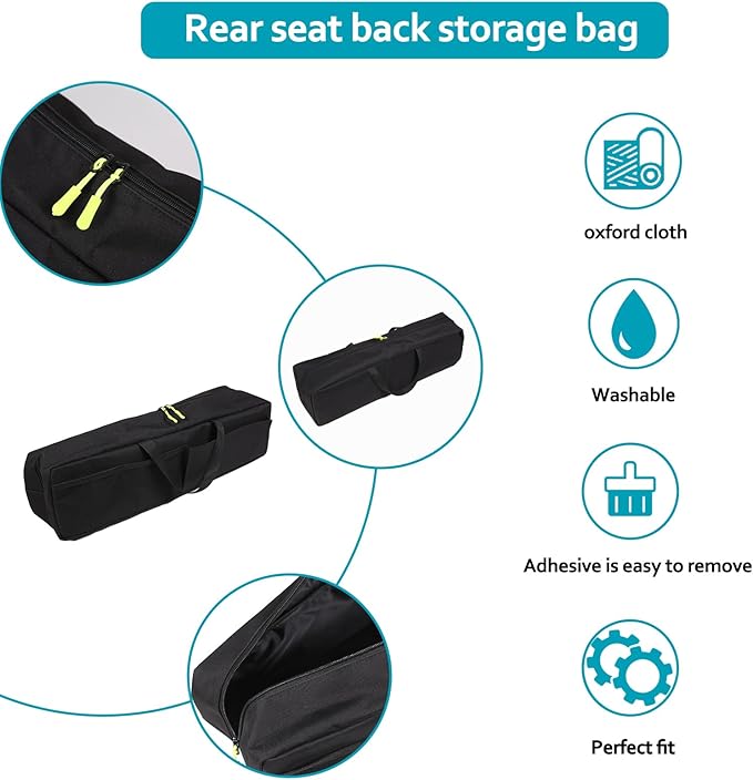 CHEAYAR Rear Seat Organizer Compatible with Toyota Tacoma 2016-2023, Storage Bag Behind Seat Back Accessories