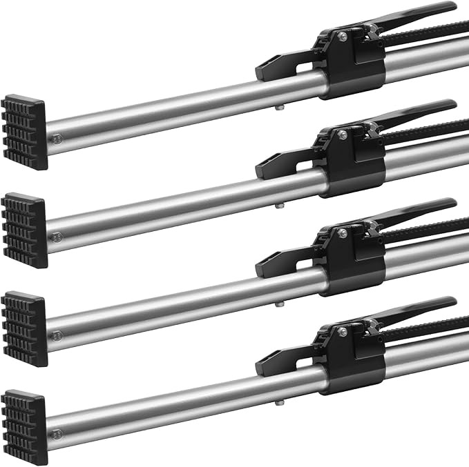 VEVOR Cargo Bar, Cargo Bar Adjustable from 89" to 104", Heavy-Duty Steel Cargo Stabilizer Bar with 309 lbs Capacity, Truck Bed Load Bar for Truck Bed, Trailer, Semi Trailer (4 pcs)