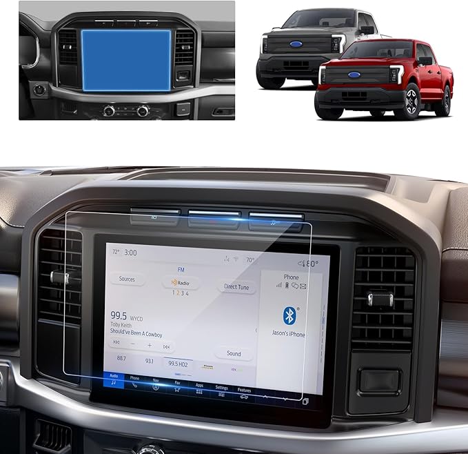 for Ford F150 Lightning Screen Protector for 2022-2026 Ford F-150 Lightning XLT/Pro SYNC 4 12" Display for F150 Lightning Electric Truck Accessories Tempered Glass Film (F-150 Lightning 12-In HD)