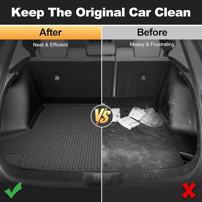Cargo Mat Fit for Honda HR-V 2023-2027 & for Acura ADX 2025-2026 | All Weather TPE Custom Fit Trunk Mat Cargo Liner for HRV Accessories, Black