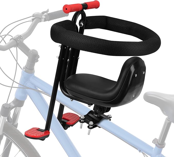 Kid's Bike seat Front Child Carrier Bike Chair for Bicycle Kids seat for Children 2~4 Years,Weight 55 lbs