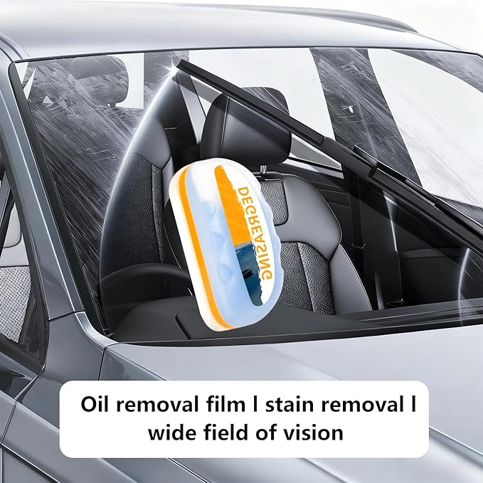 12V Portable 2-in-1 Car Heater & Cooler, 360° Rotatable Windshield Defroster with 1pc Glass Oil Film Cleaning Brush, Fast Heating/Cooling for Car & Home