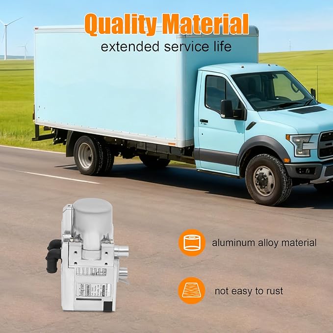 Diesel Air Heater, 12V 5000W Diesel Parking Water Heater Complete Kit Water Heating Type of Car Conduction Coolant with Remote Control for Commercial Vehicles Automotives & RV Cars