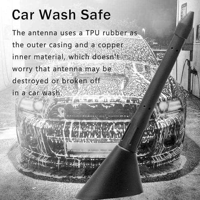 KSaAuto Short Antenna for Ford F150 2009-2025, 4.5 Inch Car Antenna for F150 F250 F350 Bronco Truck Replacement Antenna Ford F150 Accessories