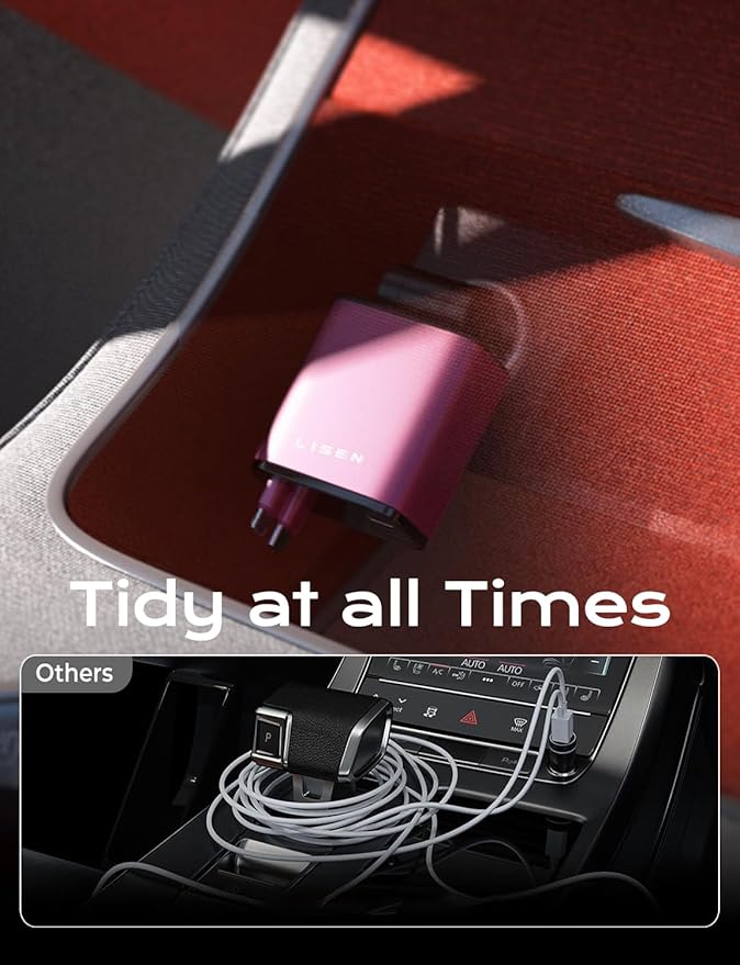 Retractable Car Charger 4 in 1, Fast Car Phone Charger with Cord 31.5Inch, USB C and Apple Car Adapter, Compatible with iPhone 17 16 15 14 13 12