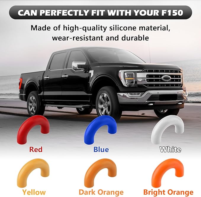 Tow Hooks Covers for Ford F150 2004-2026 Bronco Base/Big Bend/Outer Banks 2021-2026 Compatible with Toyota Tundra Accessories 2017-2021 (White)
