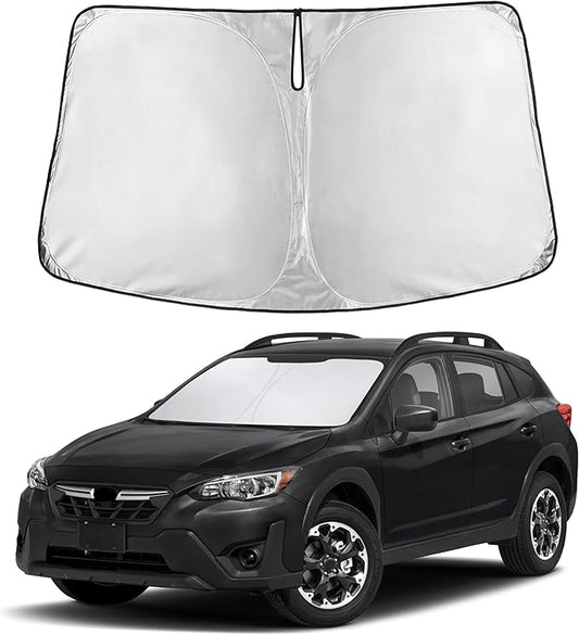 Autovir Windshield Sun Shade Fit for 2018-2021 2022 2023 Subaru Crosstrek Sun Shade, Front Window Sun Visor, UV Protection, Heat Blocker, Foldable Car Accessories